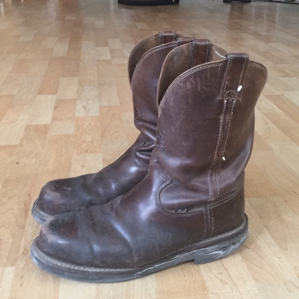Justin steel toe work boot